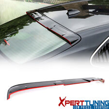 Fits 18-24 Toyota Camry V2 Style Rear Roof Spoiler Gloss Black & Red lip ABS picture