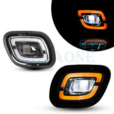 LED Fog Lamp Lights w/Yellow color Pair for 2008-17 Freightliner Cascadia LH+RH picture
