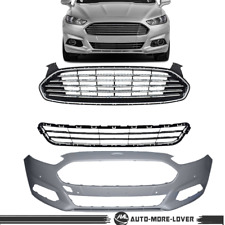 For 2013-2016 Ford Fusion Front Bumper Cover & Front Upper &Lower Grille picture