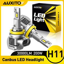 AUXITO Upgraded H11 LED Bulb 30000LM 200W Headlight Per Set 6000K Low-Beam H8 H9 picture