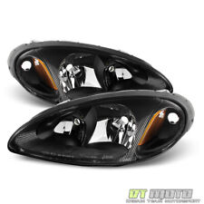 Black 2001-2005 Chrysler PT Cruiser Replacement Headlights Pair 2002 2003 2004 picture