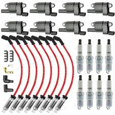 UF414 8x Ignition Coils &Spark Plug &Wire Set For Chevy Silverado 1500 Tahoe GMC picture