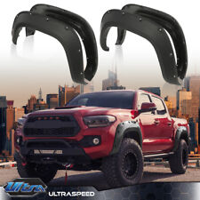 Fit For 2016-2022 Toyota Tacoma 4x smooth Wheel Fender Flares Pocket Rivet Style picture