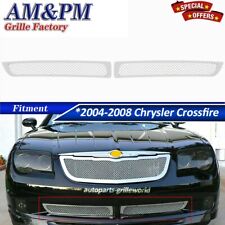 Fits 2004-08 Chrysler Crossfire Stainless Bumper Mesh Grille Grill Insert Chrome picture
