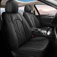 For FIAT 500X 2016-2024 Fuax Leather Car 5-Seat Covers Cushion Pad Set Black picture