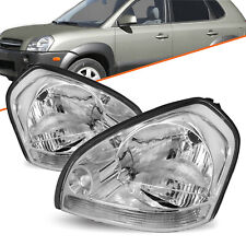 Fit 2005-2009 Hyundai Tucson Headlights Halogen Headlamp Chrome Left and Right picture