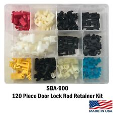 120 Piece Door Lock Rod Clip Retainer Kit Assortment Fits Ford GM Mazda Chrysler picture
