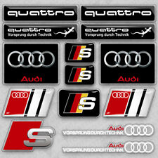 Audi Sport S Germany Quattro Racing Car Logo Sticker Vinyl 3D Decal Stripe Decor picture