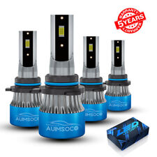 For Chevrolet Caprice 1987-1989 1990 6000K LED Headlight High & Low Beam Bulbs picture