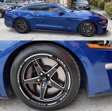  2x 18x5 (-12ET) 2x 17x10 (54ET) 5x114.3 Drag Racing Wheels For 05 20 Mustang picture