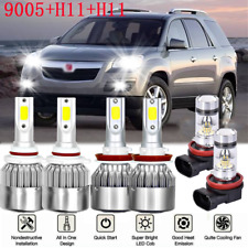 For Saturn Outlook 2007-2010 - 6000K LED Headlights + Fog Lights Bulbs Combo 6pc picture