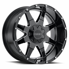 New 17x9 5-135 5-139.7 TR-12 Gloss Black Milled Wheel Rim picture