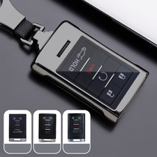 For Cadillac Escalade ESV EXT Metal+TPU Remote Start Key Fob Cover Case Shell picture