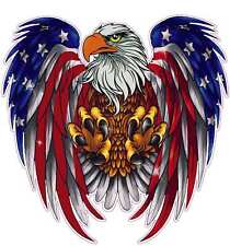 Defending American bald eagle decal picture
