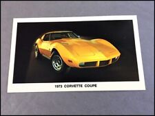 1973 Chevrolet Corvette Coupe Vintage 1-page Car Photo Post Card Postcard   picture