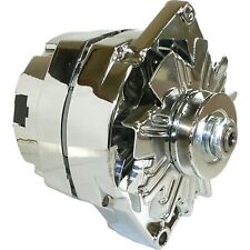 alternator for Chrome for BBC SBC Chevy 105 Amp 1 Wire High Output 400-12395 picture