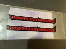 2015-2020 WHIPPLE CHARGED Emblems Badge Gloss Black & Red - 2pcs picture