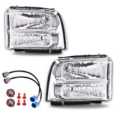 CHROME FIT FOR FORD F-250 F-350 SUPER DUTY EXCURSION 99-04 CONVERSION HEADLIGHTS picture
