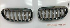 MIT CHROMED & BLACK REAR FRONT KIDNEY GRILLE BMW E63 E64 6 SERIES 2004-2010 picture