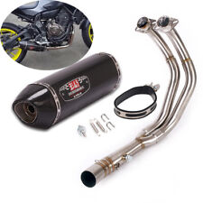 For Yamaha MT-07 FZ07 XSR700 FJ07 Full Exhaust System Front Pipe 470mm Mufflers picture