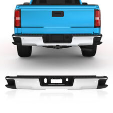 Chrome Steel Rear Bumper Assembly For 2014-2019 Chevy Silverado GMC Sierra 1500 picture