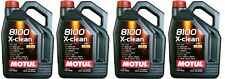 Motul 8100 X-CLEAN 5W40 100% Synthetic Performance Engine Oil 5 Liter 102051 x4 picture