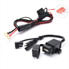 Waterproof 12V Motorcycle SAE to USB Phone GPS Charger Cable Adapter Inline Fuse picture