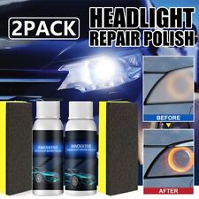 2x Innovative Headlight Repair Polish Fluid Liquid Kit-Car Lamp Renovation Agent picture