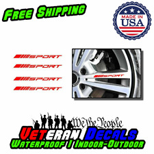 4pc Wheels Rims Sport Racing Decal Stripes Stickers Emblem Race Car SUV Truck picture