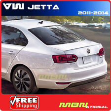 2011+ Up VW Jetta Rear Trunk Lip Spoiler PAINTED ABS LB9A CANDY WHITE picture