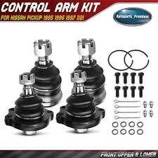 4x Front Lower & Upper Ball Joints for Nissan D21 1986-1994 Pickup 1995-1997 RWD picture