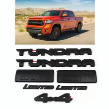 7PCS Fit For 2014-2020 TOYOTA TUNDRA LIMITED V8 BLACKOUT EMBLEMS OVERLAY KIT picture