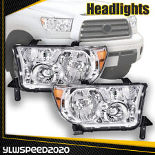 Clear chrome Chrome Headlights Fit For Toyota 2007-13 Tundra 2008-17 Sequoia picture