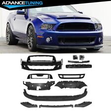 Fits 10-14 Ford Mustang Front Bumper Cover GT500 Style Replacement w/ Grille Lip picture
