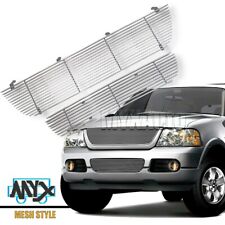 Fits 2002-2005 Ford Explorer Chrome Billet Grille Insert Grill Combo picture