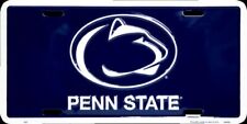 Penn State Nittany Lions Blue White License Plate Tag Wall Sign FAST SHIP picture