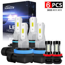 For 2011-2012 Toyota Avalon 6000K Combo LED Headlight Kit Hi&Lo +Fog Light Bulbs picture