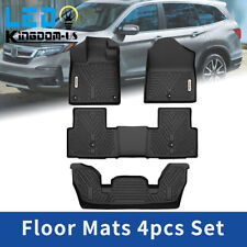 4PCS Floor Mat for 2023-2024 Honda Pilot TPE All Weather 3D Car Anti-Slip Liners picture