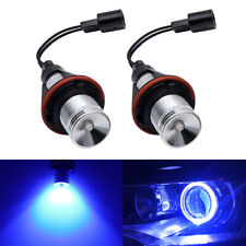 2x Blue LED Angel Eye Halo Ring Light Bulbs Lamp Fit For BMW E39 E60 E53 X5 picture