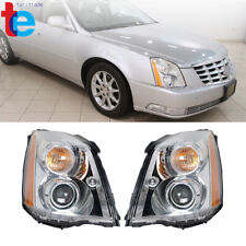 Headlights For 2008-2011 Cadillac DTS HID/Xenon Chrome Housing Right+Left Side picture