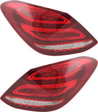 For 2015-2018 Mercedes Benz C Class Tail Light LED Set Driver and Passenger Side picture