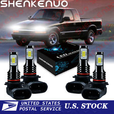 For  S10 1994-2004 4pcs 6000K Front LED Headlight High & Low Beam Bulbs picture