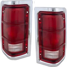 Tail Light Set For 1981-1993 Dodge D150 and W250 Driver and Passenger Side picture