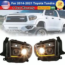 For 14-2021 Toyota Tundra Headlights Projector Switchback Sequential LED DRL Bar picture