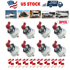 8PCS 300A 12V Master Battery Disconnect Switch Cut-Off Nascar Marine and Marine  picture