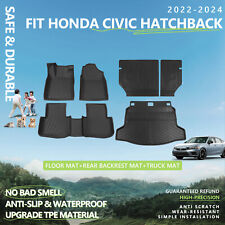 For 2022-24 Honda Civic Hatchback Cargo Mat Floor Mats Backrest Mat Trunk Liners picture