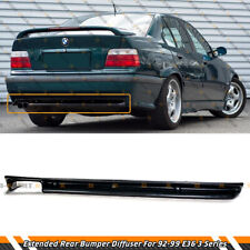 M3 STYLE UNPAINTED BLACK ADD-ON REAR BUMPER DIFFUSER FOR 92-99 BMW E36 3 SERIES picture