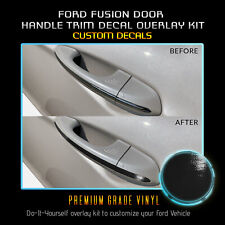 Fit 13-18 Ford Fusion Door Handles Trim Chrome Delete Blackout Kit - Gloss Black picture