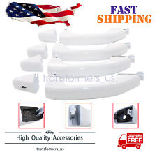 8Pcs Front & Rear Door Handle Set Olympic White  For 2014-2018 Silverado Sierra picture