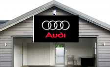 Audi Flag Banner 3x5ft German Racing Car Manufacturer Black For Garage US Seller picture